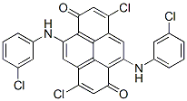 3,8-dichloro-5,10-bis[(3-chlorophenyl)amino]pyrene-1,6-dione CAS#: 97404-17-6