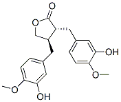 (3R,4R)-3,4-bis[(3-hydroxy-4-methoxy-phenyl)methyl]oxolan-2-one CAS#: 93376-04-6