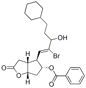 [3aR-[3aalpha,4alpha(S*),5beta,6aalpha]]-4-(2-bromo-5-cyclohexyl-3-hydroxypent-1-enyl)hexahydro-2-oxo-2H-cyclopenta[b]furan-5-yl benzoate CAS#: 94157-84-3