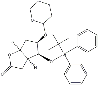 (3aR,4S,5R,6aS)-4-(tert-Butyldiphenylsilyloxy)methyl-5-tetrahydropyranyloxy-hexahydro-2H-cyclopenta[b]furan-2-one CAS#: 92596-29-7