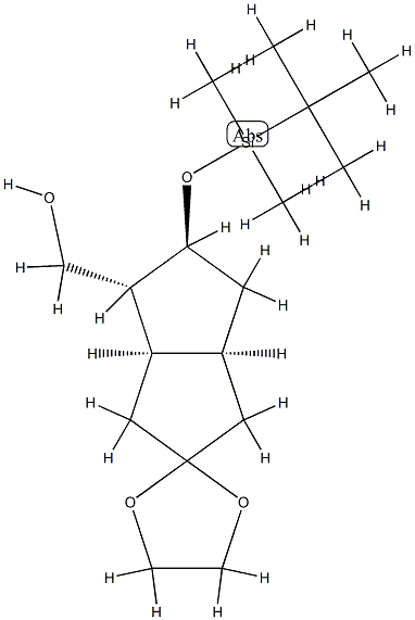 (3'aalpha,4'alpha,5'beta,6'aalpha)-5'-[[(tert-butyl)dimethylsilyl]oxy]hexahydrospiro[1,3-dioxolane-2,2'(1'H)-pentalene]-4'-methanol CAS#: 96648-15-6