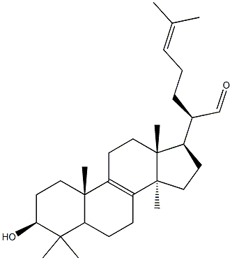 3beta-Hydroxylanosta-8,24-diene-21-al CAS#: 96574-03-7