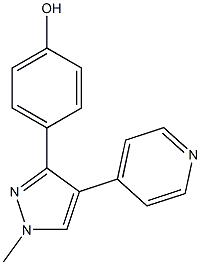 4-[1-methyl-4-(4-pyridinyl)-1H-pyrazol-3-yl]phenol CAS#: 898563-26-3