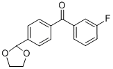 4'-(1,3-DIOXOLAN-2-YL)-3-FLUOROBENZOPHENONE CAS#: 898760-12-8