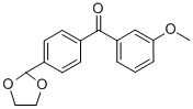 4'-(1,3-DIOXOLAN-2-YL)-3-METHOXYBENZOPHENONE CAS#: 898759-88-1