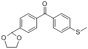 4-(1,3-DIOXOLAN-2-YL)-4'-THIOMETHYLBENZOPHENONE CAS#: 898760-04-8