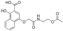 4-[2-[[2-(acetoxy)ethyl]amino]-2-oxoethoxy]-1-hydroxy-2-naphthoic acid CAS#: 93820-07-6