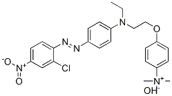 4-[2-[[4-[(2-chloro-4-nitrophenyl)azo]phenyl]ethylamino]ethoxy]-N,N,N-trimethylanilinium hydroxide CAS#: 93923-59-2