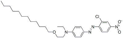 4-[(2-chloro-4-nitrophenyl)azo]-N-[2-(dodecyloxy)ethyl]-N-ethyl-aniline CAS#: 93964-88-6