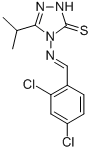4-[(2,4-DICHLOROPHENYL)METHYLIDENEAMINO]-5-PROPAN-2-YL-2H-1,2,4-TRIAZOLE-3(4H)-THIONE CAS#: 887866-89-9