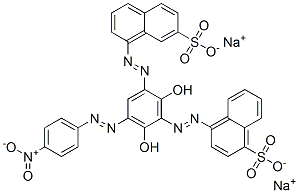 4-[[2,6-dihydroxy-3-[(4-nitrophenyl)azo]-5-[(7-sulpho-1-naphthyl)azo]phenyl]azo]naphthalene-1-sulphonic acid, sodium salt CAS#: 94107-90-1