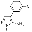 4-(3-CHLORO-PHENYL)-2H-PYRAZOL-3-YL AMINE CAS#: 95750-97-3