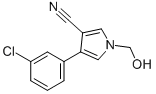 4-(3-CHLOROPHENYL)-1-(HYDROXYMETHYL)-1H-PYRROLE-3-CARBONITRILE CAS#: 96572-00-8