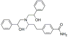 4-(3-(bis(beta-hydroxyphenethyl)amino)butyl)benzamide CAS#: 90505-66-1