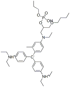 [4-[[3-butoxy-2-[(hydroxypropoxyphosphinyl)oxy]propyl]ethylamino]-o-tolyl]bis[4-(diethylammonio)phenyl]methylium CAS#: 94094-63-0