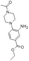 4-(4-Acetyl-1-piperazinyl)-3-amino-benzoic acid ethyl ester CAS#: 889946-58-1