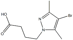 4-(4-Bromo-3,5-dimethyl-1H-pyrazol-1-yl)butanoic acid CAS#: 898050-16-3