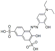 4-[[4-(Diethylamino)-2-hydroxyphenyl]azo]-3-hydroxy-2,7-naphthalenedisulfonic acid CAS#: 91999-87-0