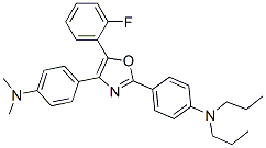 4-(4-Dimethylaminophenyl)-2-(4-dipropylaminophenyl)-5-(2-fluorophenyl)oxazole CAS#: 96795-39-0