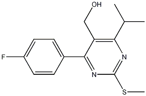4-(4-Fluorophenyl)-5-hydroxymethyl-6-isopropyl-2-methylthiopyrimidine CAS#: 895129-11-0