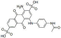 4-[4-(acetylamino)anilino]-1-amino-9,10-dihydro-9,10-dioxoanthracene-2,6-disulphonic acid CAS#: 97549-02-5