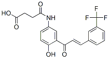 4-[[4-hydroxy-3-[1-oxo-3-[3-(trifluoromethyl)phenyl]allyl]phenyl]amino]-4-oxobutyric acid CAS#: 94094-55-0