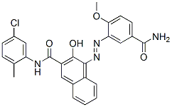 4-[[5-(aminocarbonyl)-2-methoxyphenyl]azo]-N-(5-chloro-2-methylphenyl)-3-hydroxynaphthalene-2-carboxamide CAS#: 93859-24-6