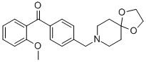 4'-[8-(1,4-DIOXA-8-AZASPIRO[4.5]DECYL)METHYL]-2-METHOXY BENZOPHENONE CAS#: 898757-49-8