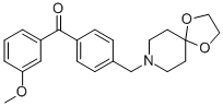4'-[8-(1,4-DIOXA-8-AZASPIRO[4.5]DECYL)METHYL]-3-METHOXY BENZOPHENONE CAS#: 898757-52-3