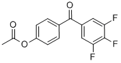 4-ACETOXY-3',4',5'-TRIFLUOROBENZOPHENONE CAS#: 890100-39-7
