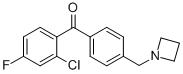 4'-AZETIDINOMETHYL-2-CHLORO-4-FLUOROBENZOPHENONE CAS#: 898756-89-3