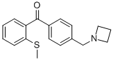 4'-AZETIDINOMETHYL-2-THIOMETHYLBENZOPHENONE CAS#: 898756-34-8