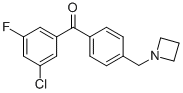 4'-AZETIDINOMETHYL-3-CHLORO-5-FLUOROBENZOPHENONE CAS#: 898756-91-7
