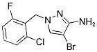 4-BROMO-1-(2-CHLORO-6-FLUORO-BENZYL)-1H-PYRAZOL-3-YLAMINE CAS#: 895929-92-7