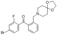 4-BROMO-2'-[8-(1,4-DIOXA-8-AZASPIRO[4.5]DECYL)METHYL]-2-FLUOROBENZOPHENONE CAS#: 898756-36-0
