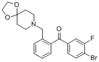 4-BROMO-2'-[8-(1,4-DIOXA-8-AZASPIRO[4.5]DECYL)METHYL]-3-FLUOROBENZOPHENONE CAS#: 898756-17-7