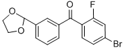 4-BROMO-3'-(1,3-DIOXOLAN-2-YL)-2-FLUOROBENZOPHENONE CAS#: 898759-37-0