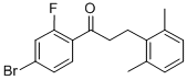 4'-BROMO-3-(2,6-DIMETHYLPHENYL)-2'-FLUOROPROPIOPHENONE CAS#: 898755-10-7