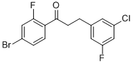 4'-BROMO-3-(3-CHLORO-5-FLUOROPHENYL)-2'-FLUOROPROPIOPHENONE CAS#: 898751-08-1