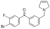 4-BROMO-3-FLUORO-3'-(3-PYRROLINOMETHYL) BENZOPHENONE CAS#: 898749-10-5