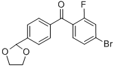 4-BROMO-4'-(1,3-DIOXOLAN-2-YL)-2-FLUOROBENZOPHENONE CAS#: 898760-58-2
