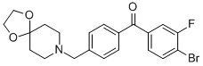 4-BROMO-4'-[8-(1,4-DIOXA-8-AZASPIRO[4.5]DECYL)METHYL]-3-FLUOROBENZOPHENONE CAS#: 898758-00-4