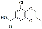 4-BUTOXY-3-CHLORO-5-METHOXYBENZOIC ACID CAS#: 955-36-2