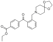 4'-CARBOETHOXY-2-[8-(1,4-DIOXA-8-AZASPIRO[4.5]DECYL)METHYL]BENZOPHENONE CAS#: 898755-92-5