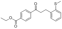 4'-CARBOETHOXY-3-(2-THIOMETHYLPHENYL)PROPIOPHENONE CAS#: 898754-45-5