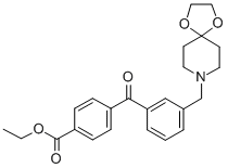4'-CARBOETHOXY-3-[8-(1,4-DIOXA-8-AZASPIRO[4.5]DECYL)METHYL]BENZOPHENONE CAS#: 898761-62-1