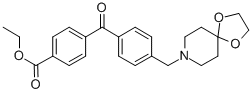 4-CARBOETHOXY-4'-[8-(1,4-DIOXA-8-AZASPIRO[4.5]DECYL)METHYL]BENZOPHENONE CAS#: 898757-70-5