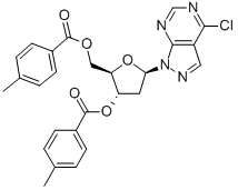 4-CHLORO-1-(3,5-DI-O-TOLUOYL-BETA-D-2-DEOXYRIBOFURANOSYL)PYRAZOLO[3,4-D]PYRIMIDINE CAS#: 91713-47-2