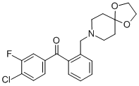 4-CHLORO-2'-[8-(1,4-DIOXA-8-AZASPIRO[4.5]DECYL)METHYL]-3-FLUOROBENZOPHENONE CAS#: 898756-19-9