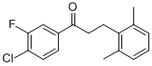 4'-CHLORO-3-(2,6-DIMETHYLPHENYL)-3'-FLUOROPROPIOPHENONE CAS#: 898754-96-6